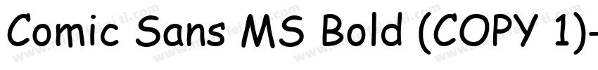 Comic Sans MS Bold (COPY 1)字体转换